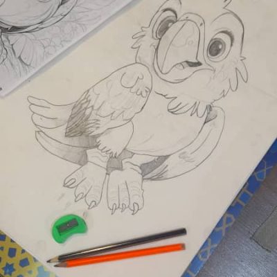 کلاس آموزش نقاشی کودکان موسسه استاد جوادزاده